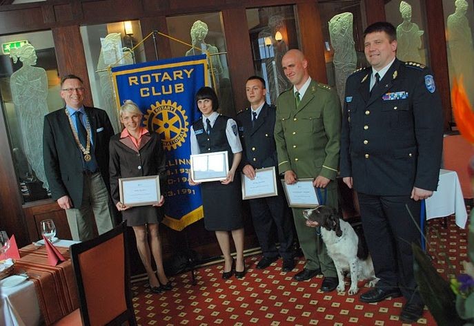 Tallinna Rotary klubi andis üle oma iga-aastased preemiad parimatele politseinikele.